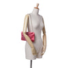 Chanel Satin Diamante Camellia Clutch with Chain Secondhand