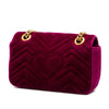 Gucci Small GG Marmont Matelasse Velvet Shoulder Bag Secondhand