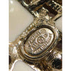 Chanel CC Brass Resin and Faux Pearl Snowflake Push Back Earrings Secondhand
