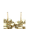 Chanel CC Brass Resin and Faux Pearl Snowflake Push Back Earrings Secondhand