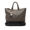 Prada Bicolor Vitello Daino Open Convertible Tote Secondhand