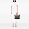 Prada Bicolor Vitello Daino Open Convertible Tote Secondhand