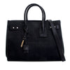 Saint Laurent Small Croc Embossed Suede Sac De Jour Satchel Secondhand