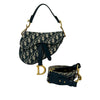 Dior Mini Oblique Canvas Saddle Bag Secondhand