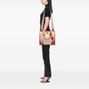 Prada Saffiano Trimmed Canvas Canapa Satchel Secondhand