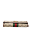 Secondhand Gucci GG Supreme Web Ophidia Continental Wallet