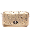 Miu Miu Metallic Nappa Strass Studded Flap Crossbody Secondhand