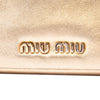 Miu Miu Metallic Nappa Strass Studded Flap Crossbody Secondhand