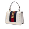Gucci Mini Calfskin Web Star Print Sylvie Satchel Secondhand