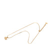 Dior Gold Plated Strass CD Logo Pendant Necklace Secondhand