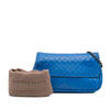 Bottega Veneta Small Calfskin Intrecciomirage Embossed Butterfly Chain Crossbody Secondhand