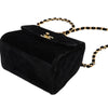 Chanel Mini Quilted Velvet Straight Flap Secondhand