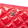 Chanel Small Quilted Patent O Case Clutch Secondhand