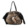 Prada Tessuto Python Print Bow Satchel Secondhand