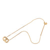 Dior Gold Plated CD Logo Pendant Necklace Secondhand