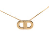 Dior Gold Plated CD Logo Pendant Necklace Secondhand