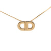 Dior Gold Plated CD Logo Pendant Necklace Secondhand