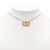 Dior Gold Plated CD Logo Pendant Necklace Secondhand
