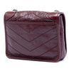 Secondhand Saint Laurent Crinkled Calfskin Niki Wallet on Chain