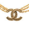 Chanel CC Gold Plated Deca Triple Link Chain Necklace Secondhand