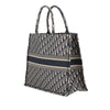 Dior Large Oblique Embroidered Canvas Book Tote Secondhand