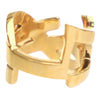 Saint Laurent Gold Plated Monogram Ring Secondhand
