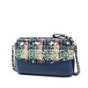 Chanel Tweed Gabrielle Double Zip Clutch with Chain Secondhand