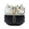 Chanel Small Bicolor Quilted Calfskin Gabrielle Bucket Bag Secondhand