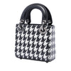 Dior Micro Calfskin Houndstooth Embossed Macro Lady Dior Secondhand