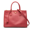 Prada Medium Saffiano Lux Galleria Double Zip Satchel Secondhand