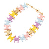 Secondhand Celine Multicolor Plexiglass Triomphe Baby Bracelet