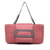 Bottega Veneta Canvas Intrecciato Buckle Flap Handbag Secondhand