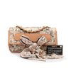 Chanel Silk and Lambskin Coco Mademoiselle Scarf Flap Secondhand