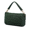 Secondhand Fendi Zucca Interlaced Jacquard Baguette Satchel