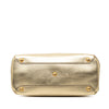 Burberry Medium Metallic Leather and House Check Banner Satchel Secondhand