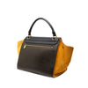 Celine Medium Tricolor Calfskin and Suede Trapeze Satchel Secondhand