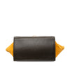 Celine Medium Tricolor Calfskin and Suede Trapeze Satchel Secondhand