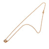 Hermès Rose Gold Enamel Mini Pop H Pendant Necklace Secondhand