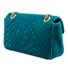 Gucci Medium GG Marmont Matelasse Velvet Shoulder Bag Secondhand