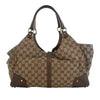 Gucci GG Canvas Nailhead Jackie Bardot Shoulder Bag Secondhand