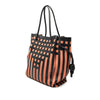 LOEWE Leather Grid Flamenco Knot Tote Secondhand