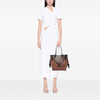 LOEWE Leather Grid Flamenco Knot Tote Secondhand