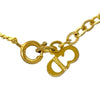 Dior Gold Plated Strass CD Logo Pendant Necklace Secondhand