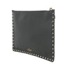 Valentino Grained Calfskin Rockstud Clutch Secondhand