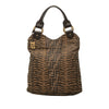 Fendi Zucca Zebra Print Canvas Diavolo Trapezio Tote Secondhand
