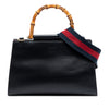 Gucci Small Calfskin Bamboo Web Nymphaea Satchel Secondhand