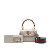 Gucci Small Calfskin Web Bamboo 1947 Top Handle Bag Secondhand