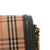 Burberry 1983 Knight Check Canvas and Smooth Calfskin Grommet Chain Crossbody Secondhand