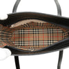 Burberry House Check Trimmed Leather Shoulder Bag Secondhand