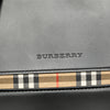 Burberry House Check Trimmed Leather Shoulder Bag Secondhand